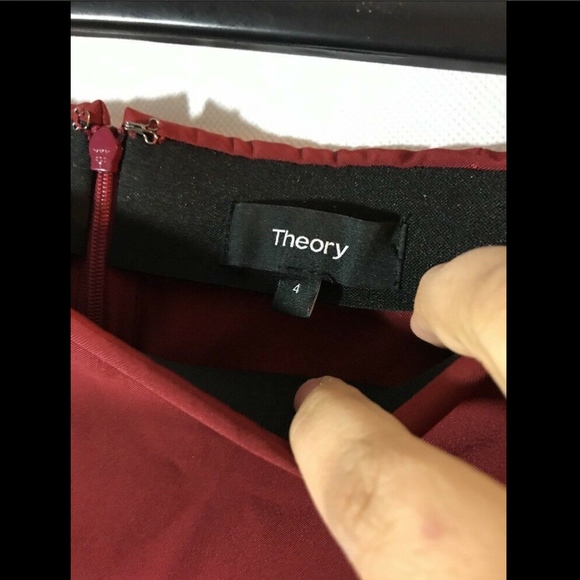 NWT Theory‎ 'Navalane- Becker' Skinny Ponte Pants in Black Cherry [SZ 4 ] - Picture 6 of 14